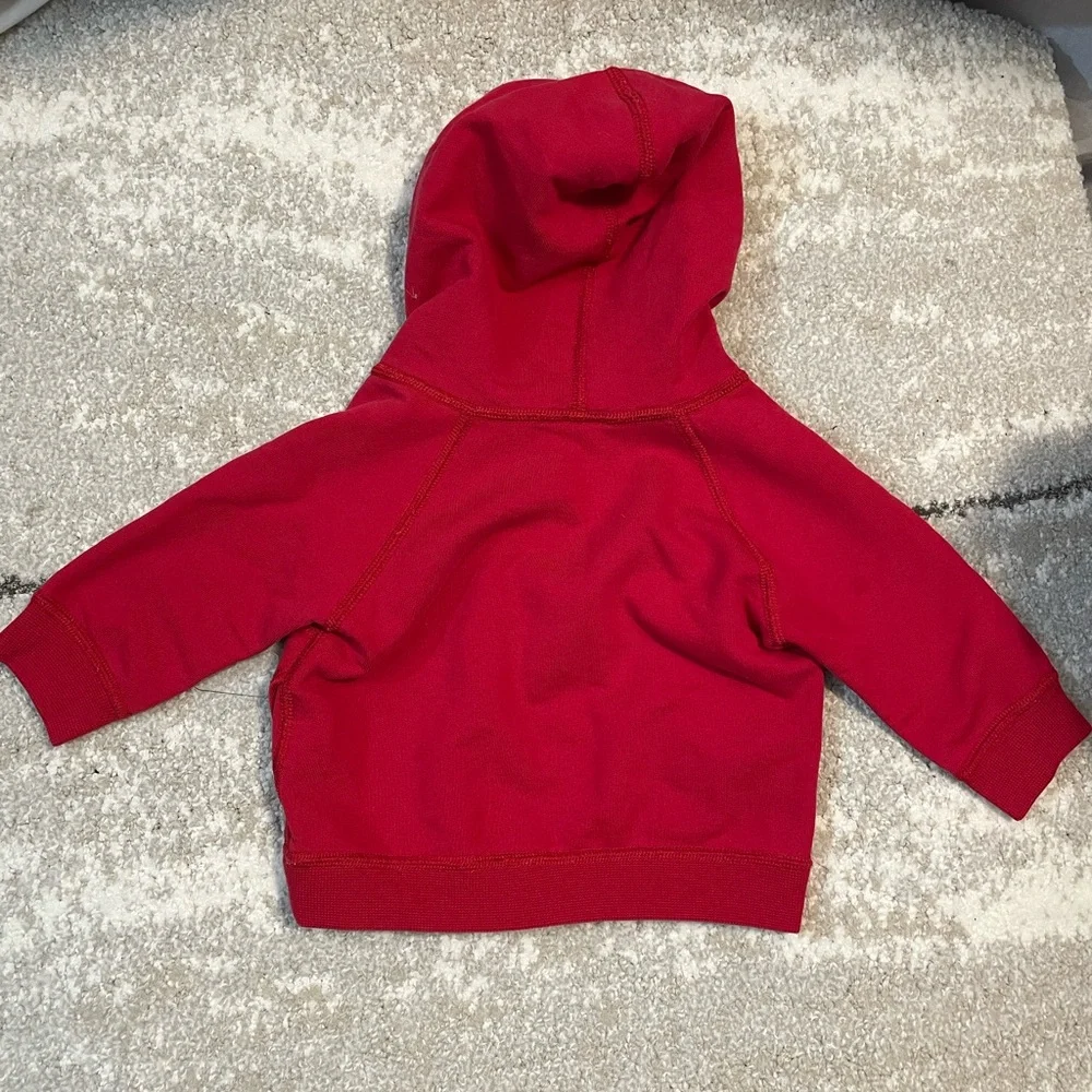 Hanna Andersson Red Kids Organic Thick Cotton‎ Zip Hoodie Peru